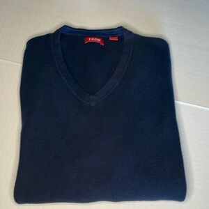 IZOD navy blue V neck sweater Men's size Large